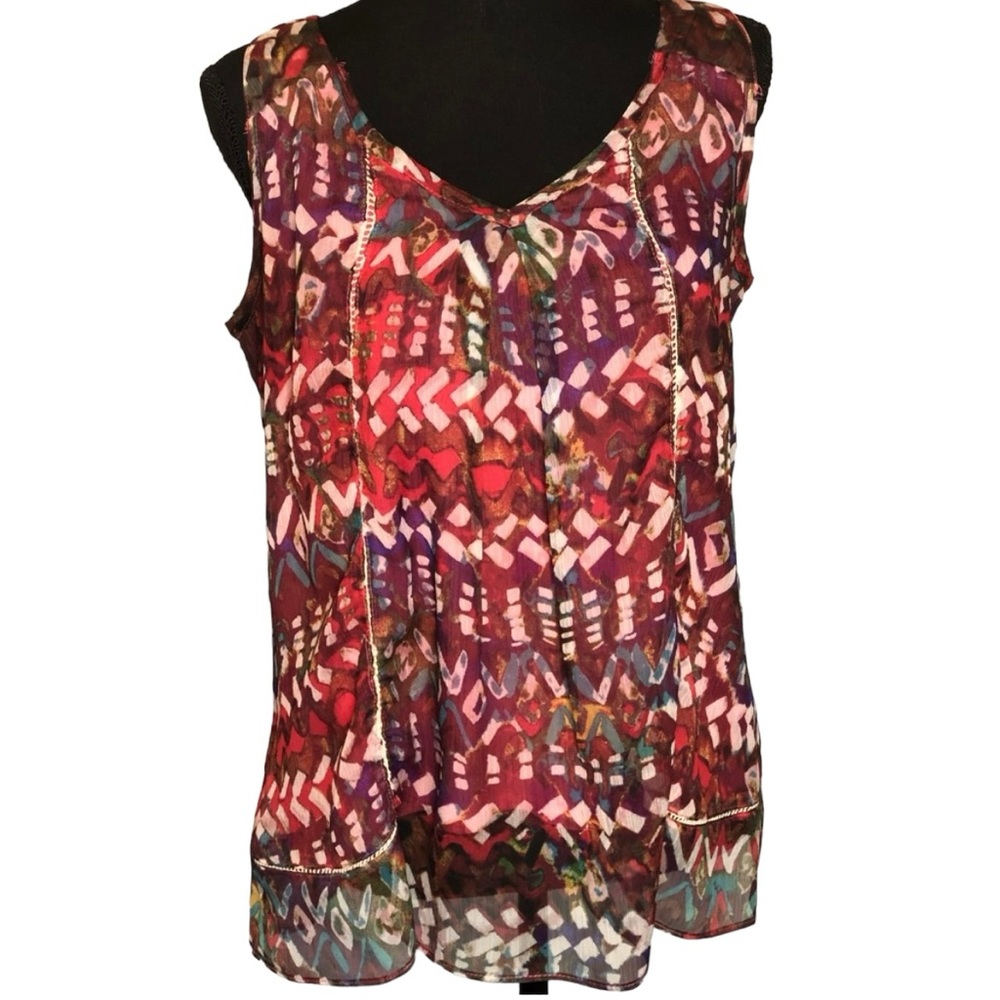 Cupio Sheer Lined Tank Top